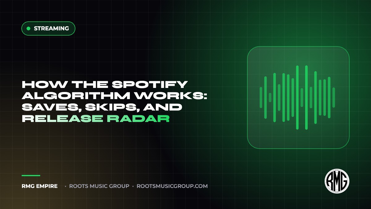 How the Spotify Algorithm Works: Saves, Skips, and Release Radar | RMG Empire Streaming guide